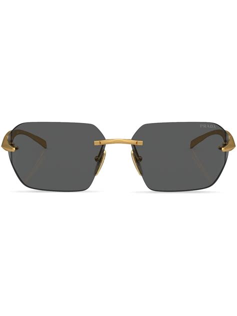 frameless prada sunglasses|discontinued prada eyeglass frames.